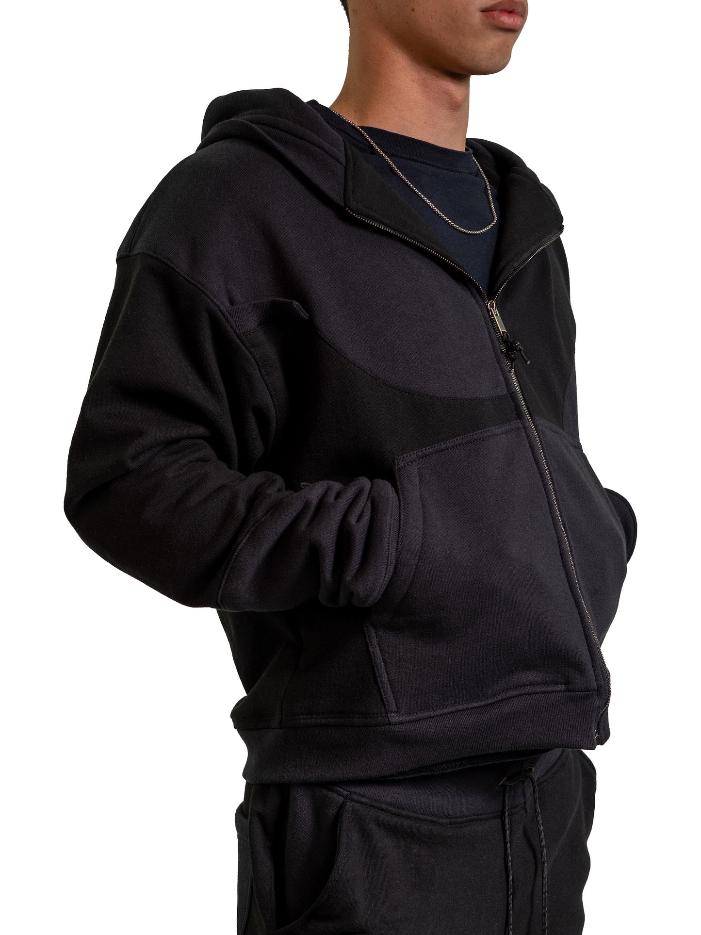 SECTION SPLIT ZIP-UP